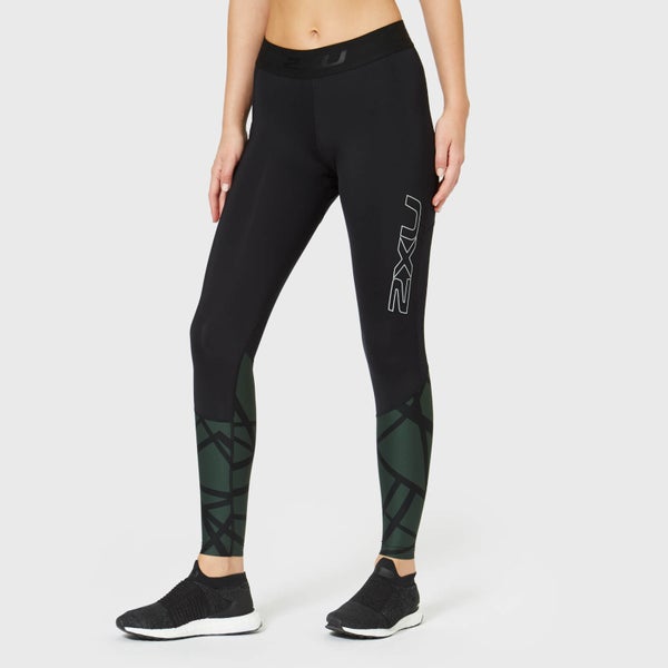 2XU Women's Accelerate Compression Tights with Storage - Black