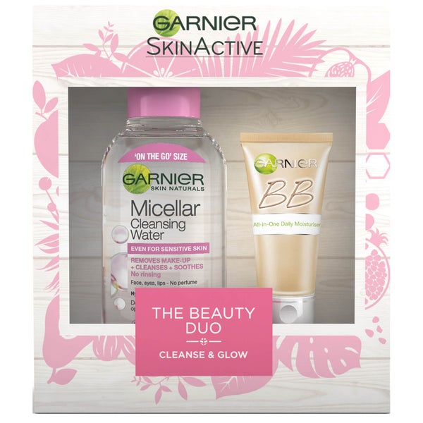 Garnier Cleanse and Glow Beauty Duo Christmas Gift (Worth £11.98)