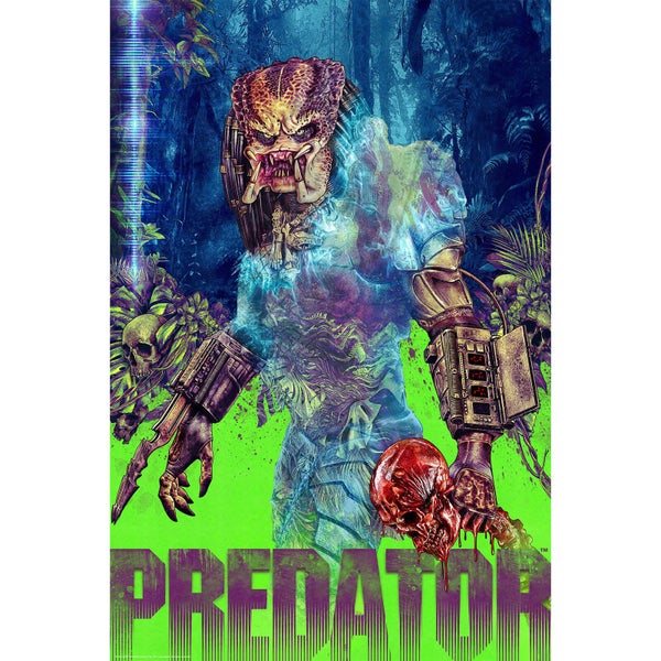 Giclée de Predator par Chris Christodoulou - Exclusivité Zavvi
