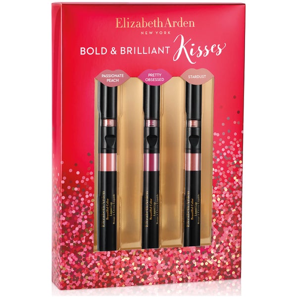 Elizabeth Arden Bold & Brilliant Kisses Liquid Asset Set (Worth $100.00)