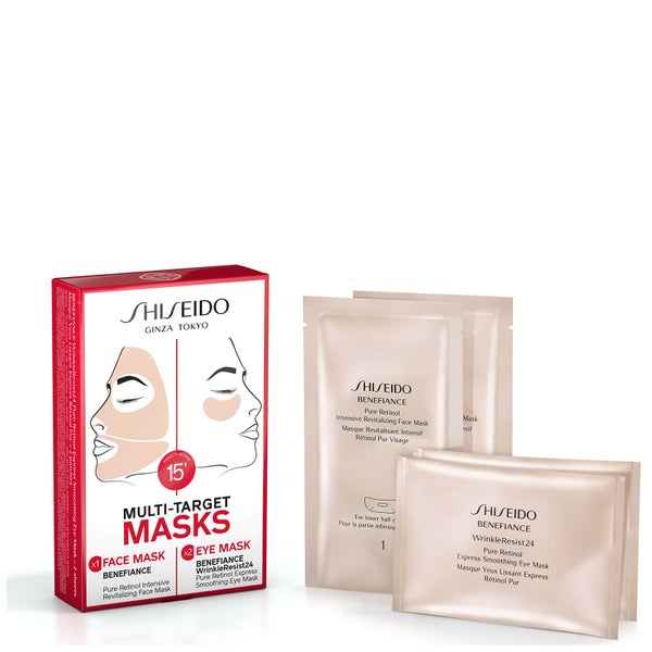Shiseido Benefiance WrinkleResist24 Masks Set (Worth £26)