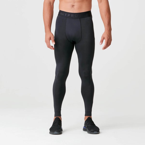 MP Men's Charge Compression Tights - Black - XS