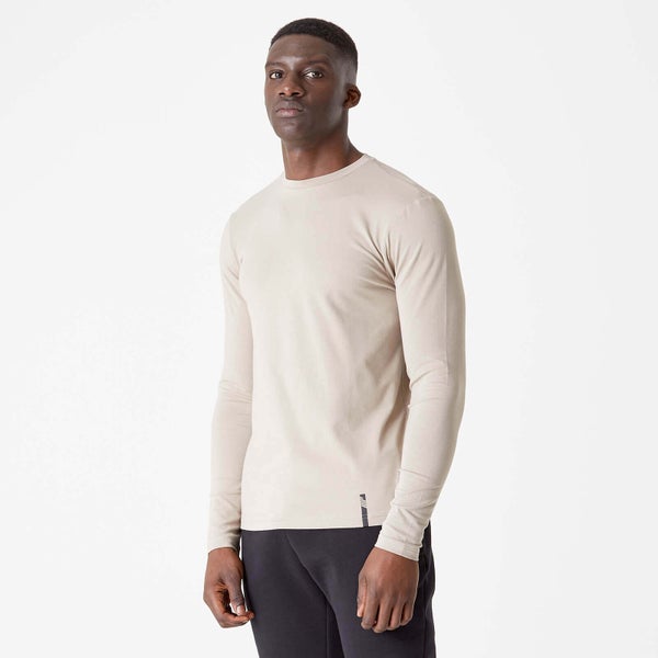 Myprotein Luxe Classic Long Sleeve Crew - Taupe