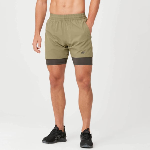 Power Shorts - Light Olive