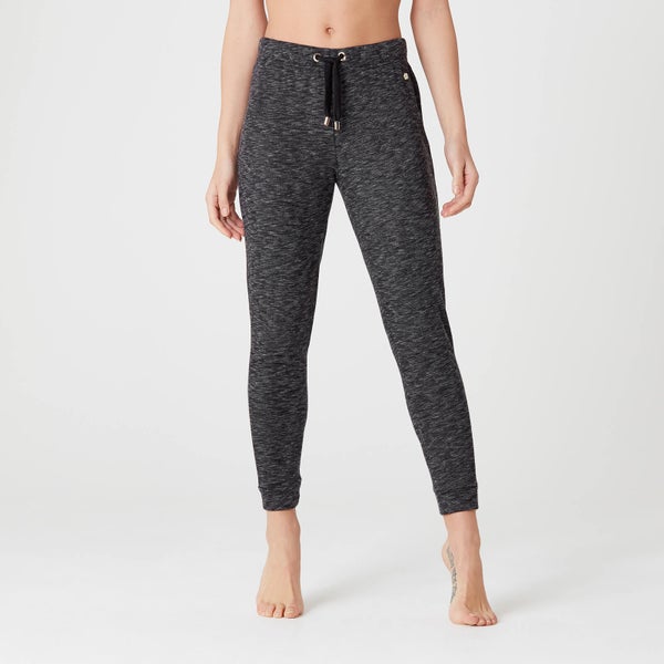Luxe Lounge Jogger - Black Heather - XS