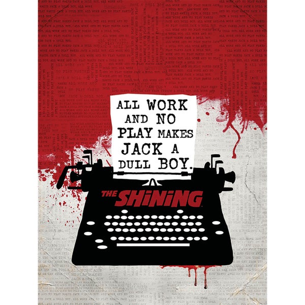 The Shining (Typewriter) 60 x 80cm Canvas Print