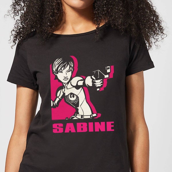 T-Shirt Femme Sabine Star Wars Rebels - Noir