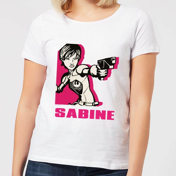 T-Shirt Femme Sabine Star Wars Rebels - Blanc