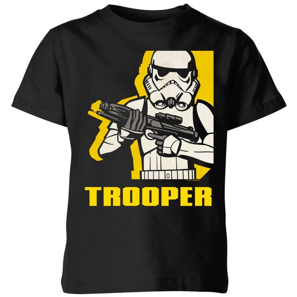 Star Wars Rebels Trooper Kinder T-Shirt - Schwarz