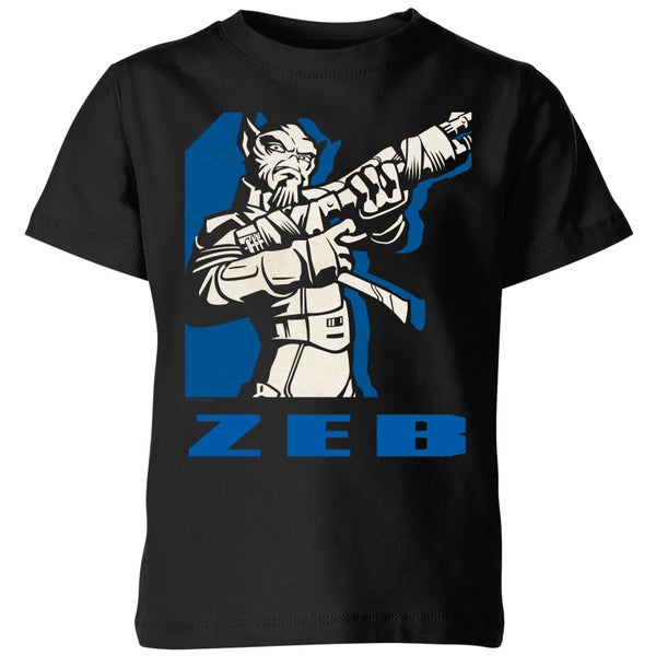T-Shirt Enfant Zeb Star Wars Rebels - Noir