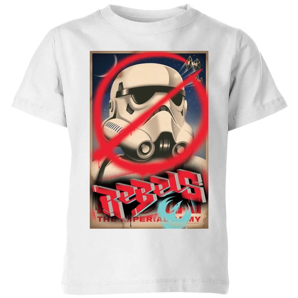 T-Shirt Enfant Poster Star Wars Rebels - Blanc