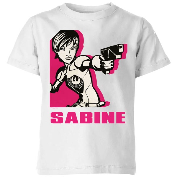 T-Shirt Enfant Sabine Star Wars Rebels - Blanc