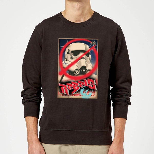 Sweat Homme Poster Star Wars Rebels - Noir