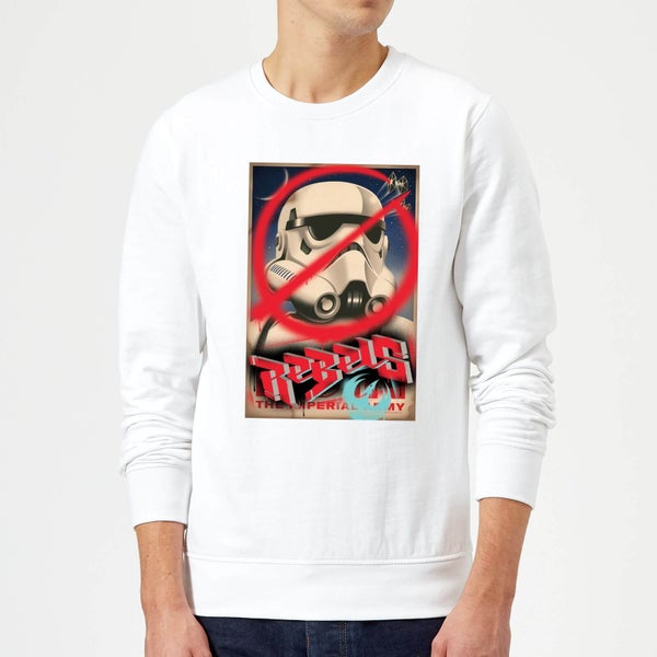 Sweat Homme Poster Star Wars Rebels - Blanc