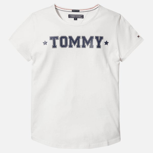 Tommy Hilfiger Girls' Essential Tommy T-Shirt - White