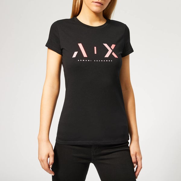 Armani Exchange Women's Ax T-Shirt - Black
