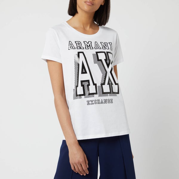 Armani Exchange Women's Logo T-Shirt - White