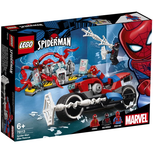 LEGO Marvel Spider-Man Bike Rescue, Superhero Toys (76113)