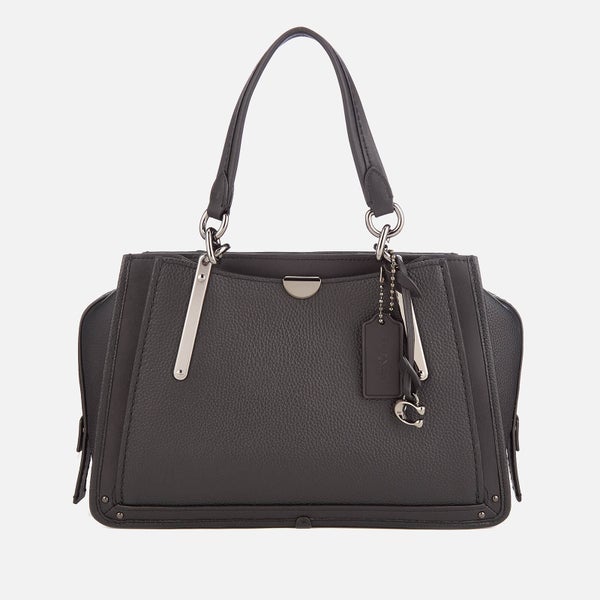 Coach Women's Mixed Leather with Pebble Dreamer Bag - Black