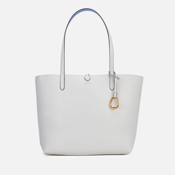 Lauren Ralph Lauren Women's Merrimack Reversible Medium Tote Bag - Vanilla/Blue Mist