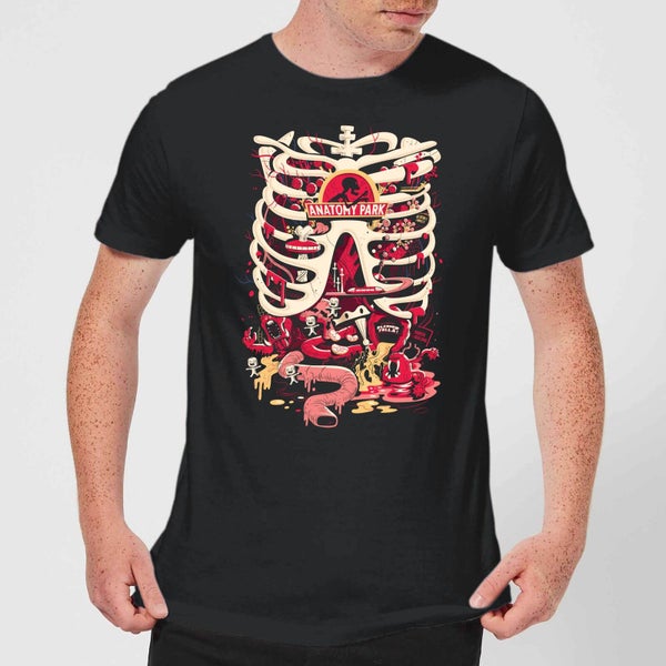 T-Shirt Homme Anatomy Park Rick et Morty - Noir