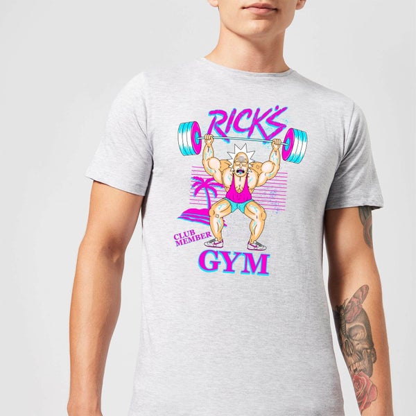 T-Shirt Homme Rick Gym Rick et Morty - Gris