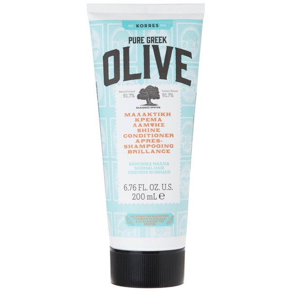 KORRES Natural Pure Greek Olive Shine Brilliance Conditioner for Dull/Normal Hair odżywka do włosów matowych/normalnych 200 ml