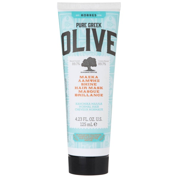 KORRES Natural Pure Greek Olive Shine Brilliance Hair Mask for Dull/Normal Hair maska do włosów matowych/normalnych 125 ml