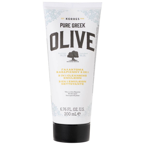 KORRES Natural Pure Greek Olive 3-in-1 Cleansing Emulsion balsam oczyszczający 3 w 1 200 ml
