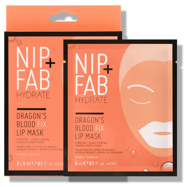 Mascarillas de labios Dragon's Blood Fix de NIP+FAB (paquete de 3 unidades)