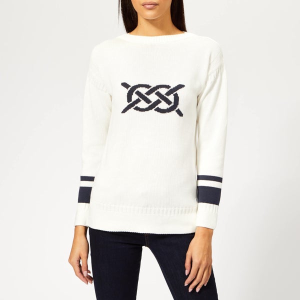 Barbour Women's Mast Knitted Jumper - Off White