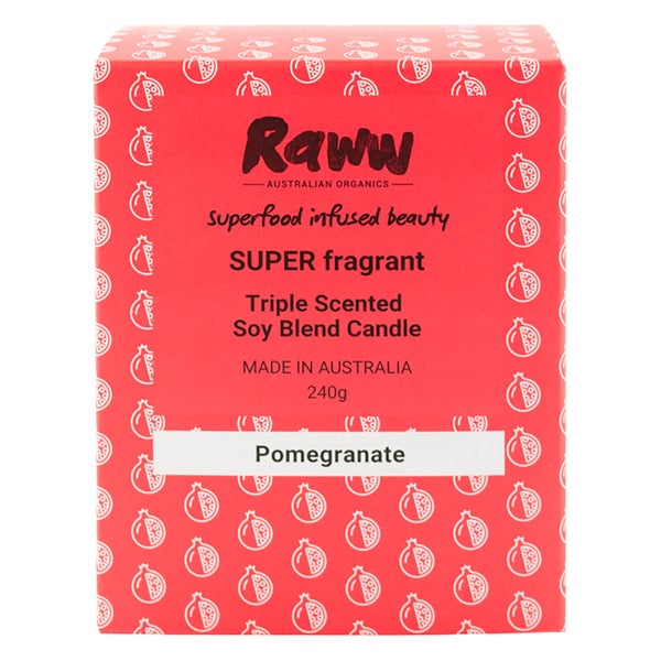 RAWW Super Fragrant Candle - Pomegranate - 240g