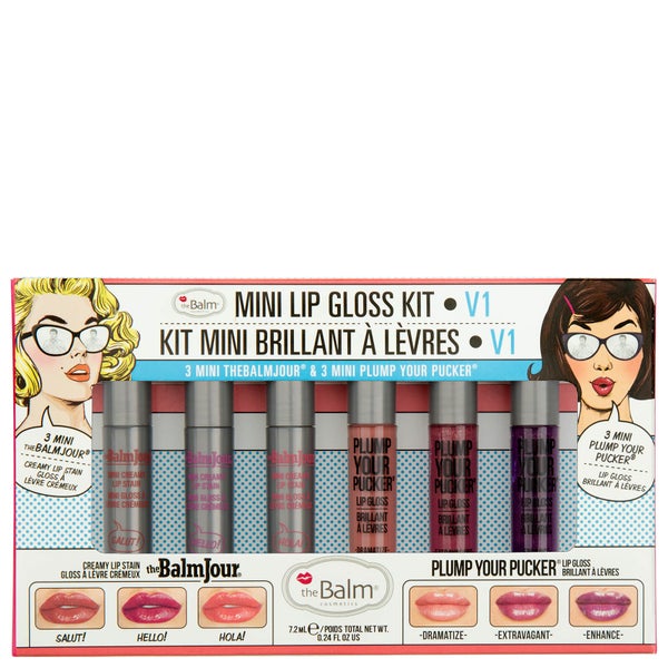theBalm Mini Lip Gloss Kit - V1 (Worth £22.75)