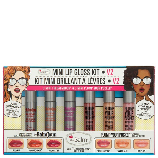 theBalm Mini Lip Gloss Kit - V2 (Worth AED110)