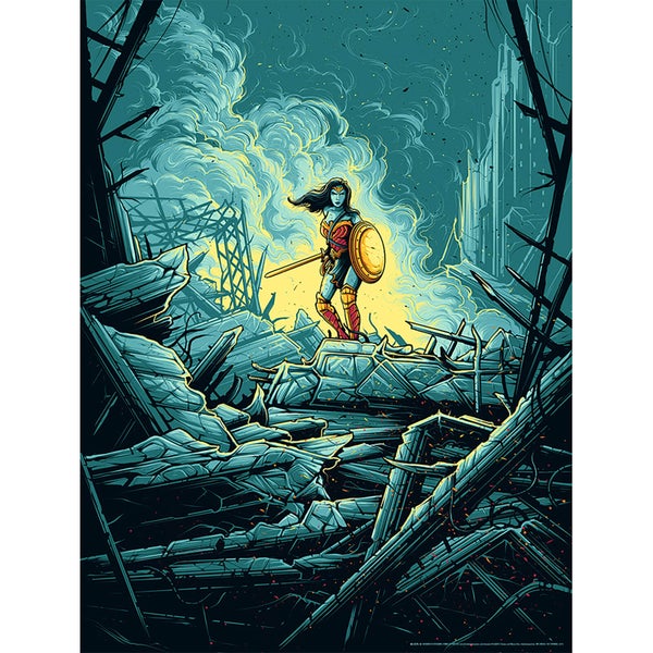 DC Comics Wonder Woman "Warrior" Silkscreen Print by Dan Mumford