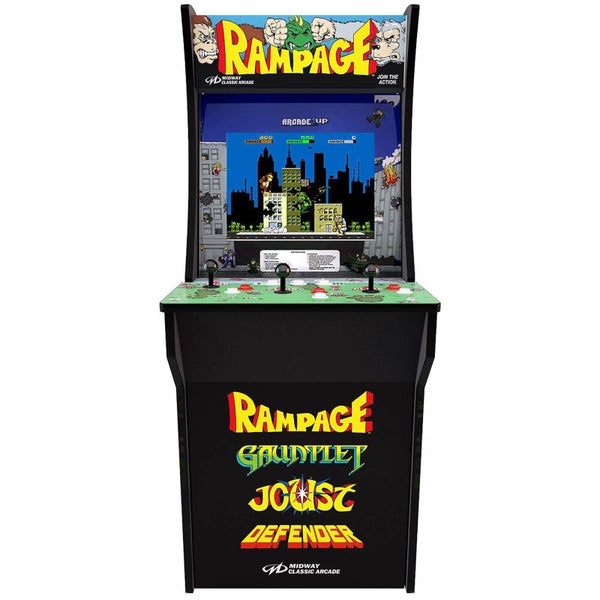 Sambro Arcade 1Up Midway: Rampage, Gauntlet, Joust, Defender At Home Arcade Machine