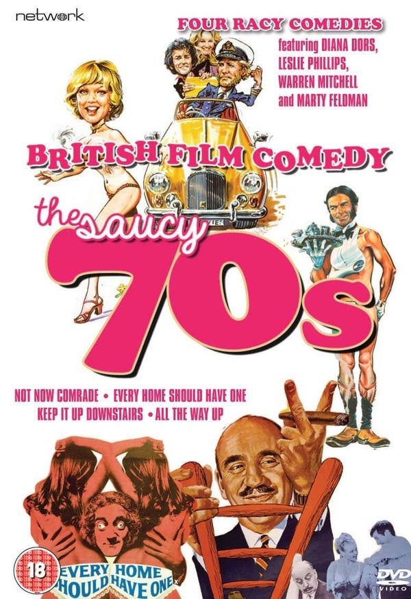 Britse film komedie: De Saucy jaren '70
