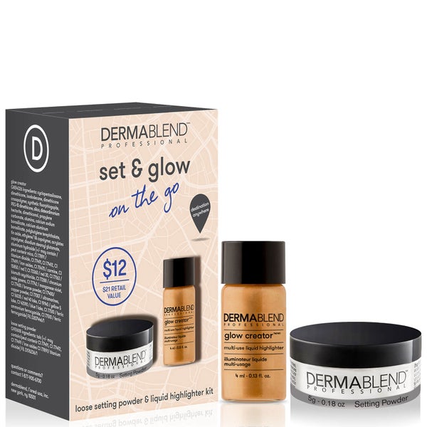 Dermablend Set and Glow on the Go Gift Set (Worth $21.00)