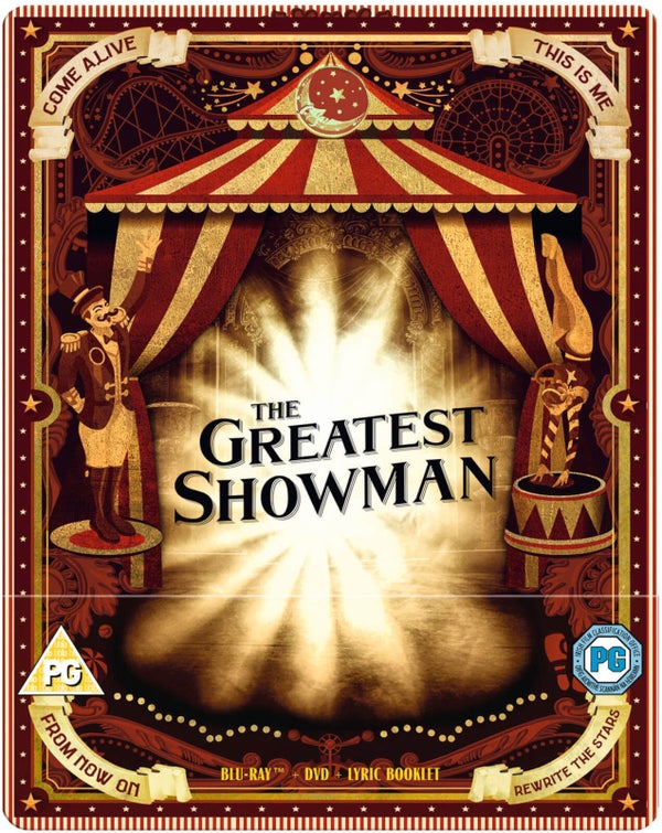 The Greatest Showman Zavvi UK Exclusive Limited Edition Steelbook