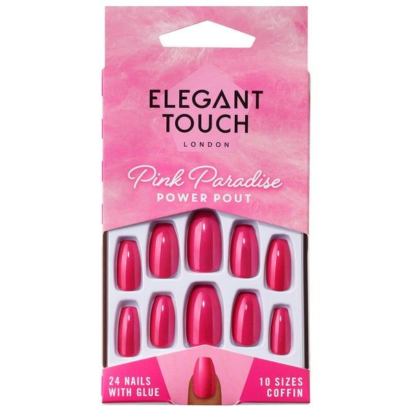 Elegant Touch Pink Paradise Nails - Power Pout