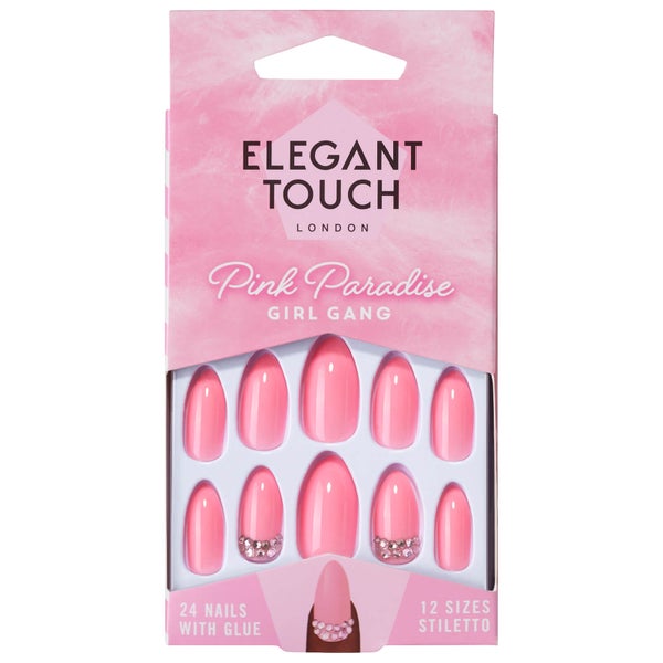 Elegant Touch Pink Paradise Nails - Girl Gang(엘레간트 터치 핑크 파라다이스 네일 - 걸 갱)