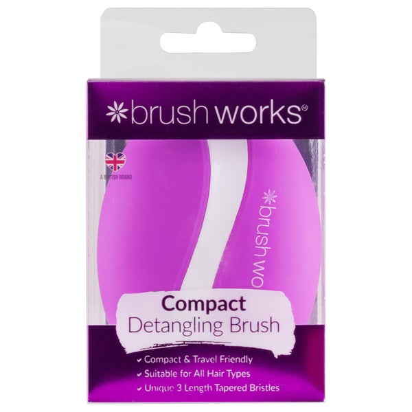 brushworks HD Compact Hair Brush kompaktowa szczotka do włosów