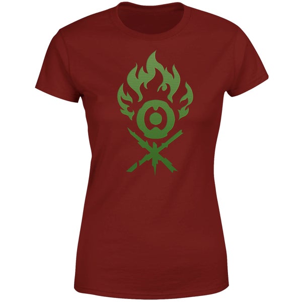 Magic The Gathering Gruul Symbol Womens T-Shirt - Wijnrood