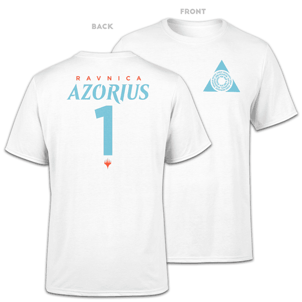 Magic The Gathering Azorius Sports Herren T-Shirt - Weiß