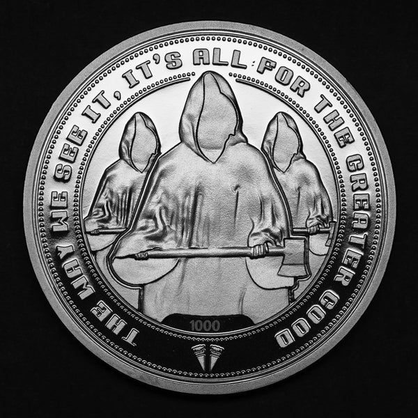Hot Fuzz "For The Greater Good" Collector's Limited Edition Coin: Silver Variant