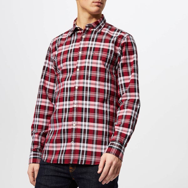 Tommy Hilfiger Men's Oxford Check Shirt - Goji Berry/Multi