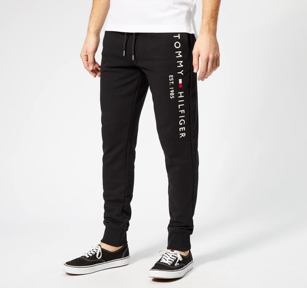 Tommy Hilfiger Men's Basic Branded Sweatpants - Black