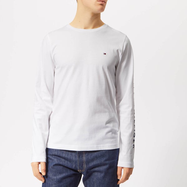 Tommy Hilfiger Men's Tommy Logo Long Sleeve T-Shirt - Bright White