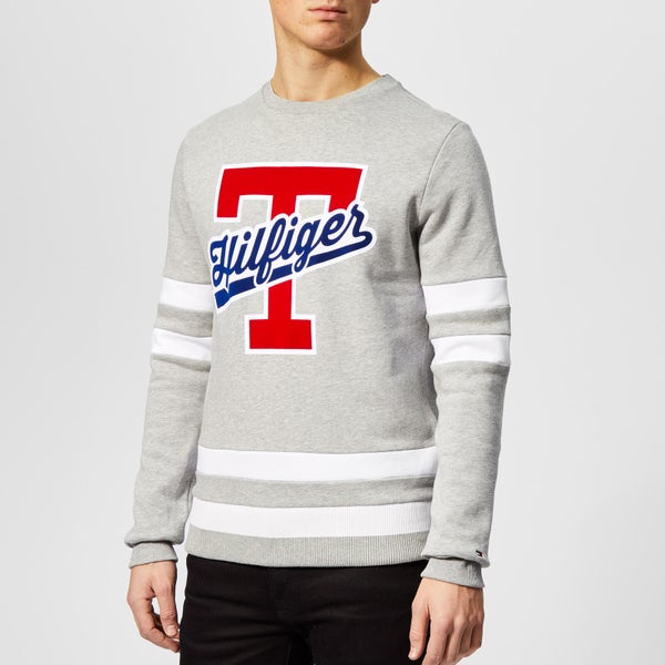 Tommy Hilfiger Men's T-Script Logo Sweatshirt - Grey