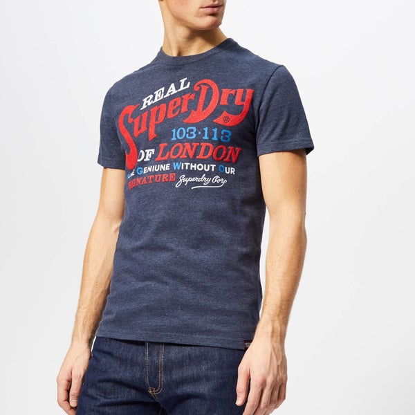 Superdry Men's Regent Street Flagship T-Shirt - Atlantic Navy Grindle